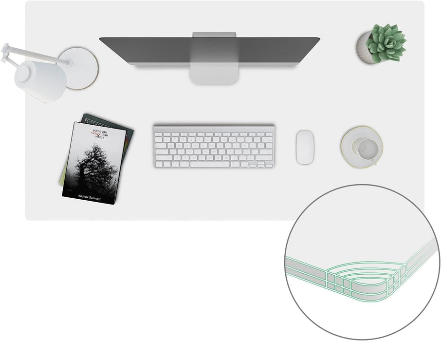 Whole - Piece Particle Board Table Top for Standing Desk and Home Office Desk DIY, 55X28X1 Inch White Desk Top - ShipItFurniture