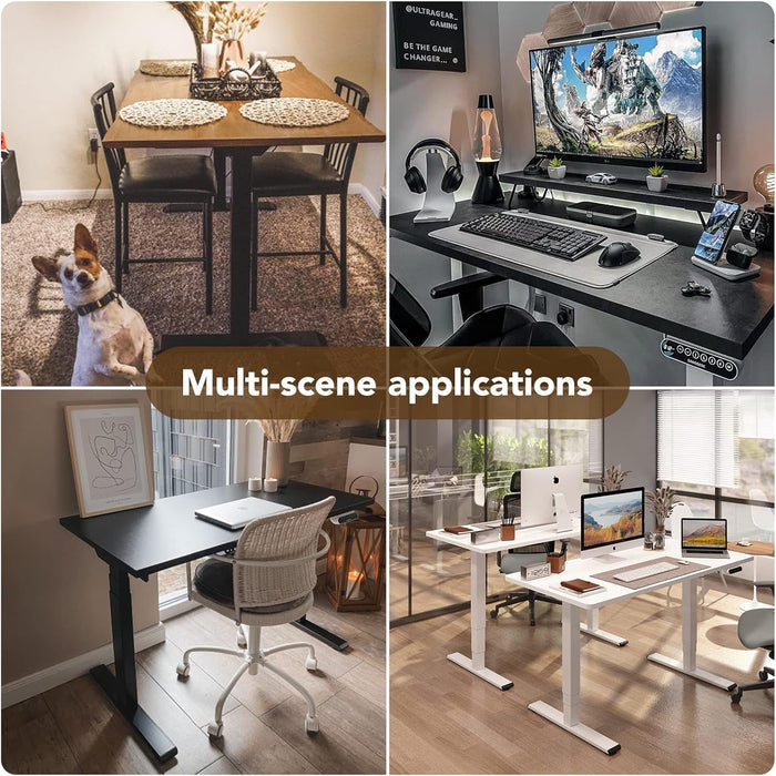 Whole - Piece Particle Board Table Top for Standing Desk and Home Office Desk DIY, 55X28X1 Inch White Desk Top - ShipItFurniture