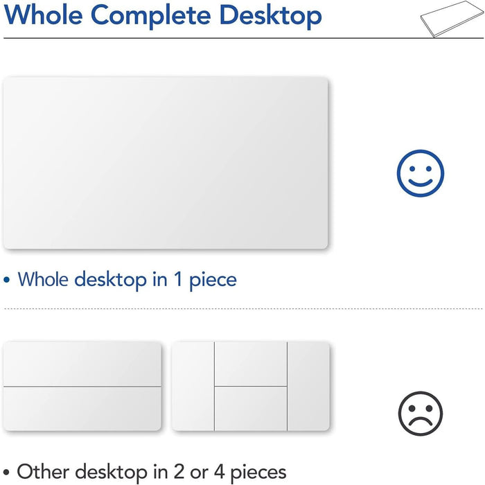 Whole - Piece Particle Board Table Top for Standing Desk and Home Office Desk DIY, 55X28X1 Inch White Desk Top - ShipItFurniture