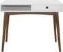 Wood Writing Desk with Drawer Spacious Top and Storage - ShipItFurniture