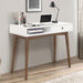 Wood Writing Desk with Drawer Spacious Top and Storage - ShipItFurniture
