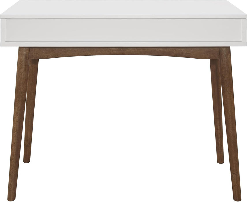 Wood Writing Desk with Drawer Spacious Top and Storage - ShipItFurniture