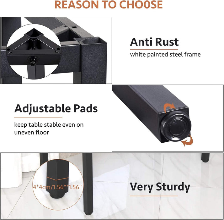 Writing Computer Desk 59 Inch（60"X 30"）Home Office Wooden Writing Study Desk, Large Solid Wood Office Desk, Modern Excutive Desk, Sturdy Laptop Study Table, Walnut - Solid Tabletop Made of MDF - ShipItFurniture