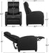 Black PU Leather Adjustable Reclining Chair