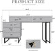 Grey Modern Makeup Vanity Dressing Table with Drawers