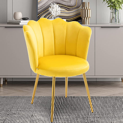 Gold-Legged Velvet Accent Chair for Any Room