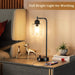 Industrial Bedside Table Lamp - USB Port