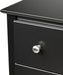 Sonoma 5-Drawer Chest for Bedroom in Black