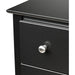 Sonoma 5-Drawer Chest for Bedroom in Black