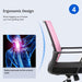 Pink Ergonomic Mesh Office Chair with Lumbar Support