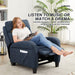 Accent Contemporary Lounge Chair with Armrests (Navy)