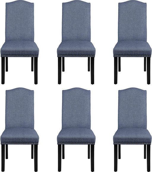 Blue Nailhead Upholstered Chairs