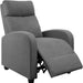 Aurora Grey Adjustable Home Theater Recliner