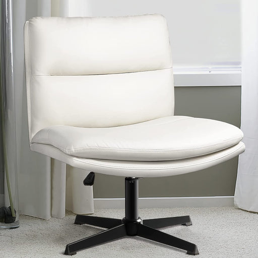 Ergonomic Armless Office Chair for Small Spaces