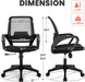Ergonomic Black Mesh Office Chair with Lumbar Support