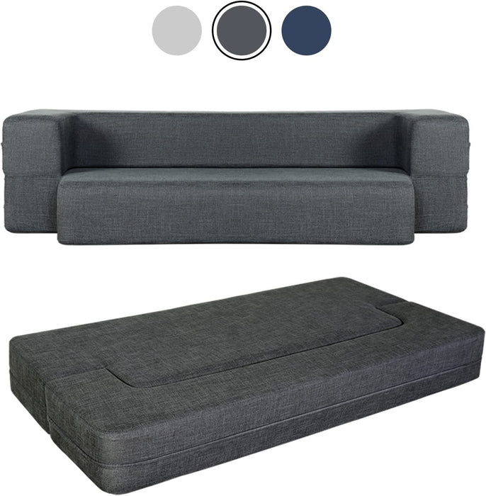 75″ Memory Foam Sofa Bed with Washable Cover