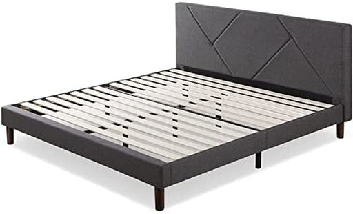 King Upholstered Platform Bed Frame