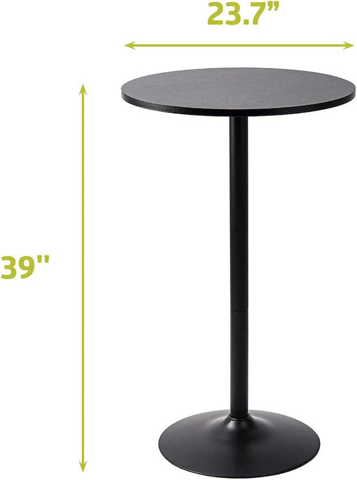 Bistro High Table in Jet Black