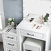 White Makeup Vanity Table Set with LED Lights