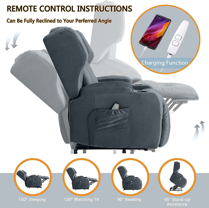 Big Lift Chairs Recliners with Massage and Heating