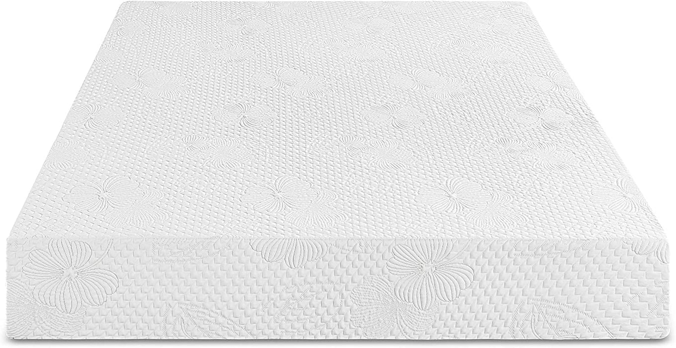 White Full Size Gel Memory Foam Mattress