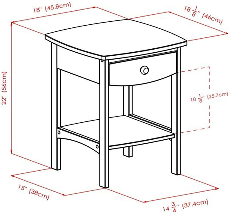 Natural  Claire Accent Table