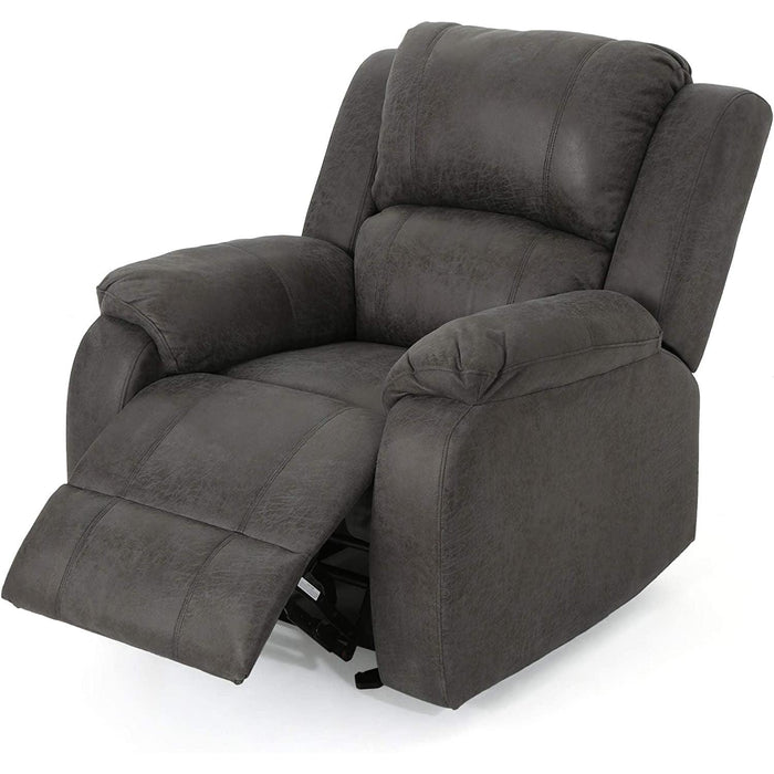 Michelle Gliding Recliner in Slate and Black
