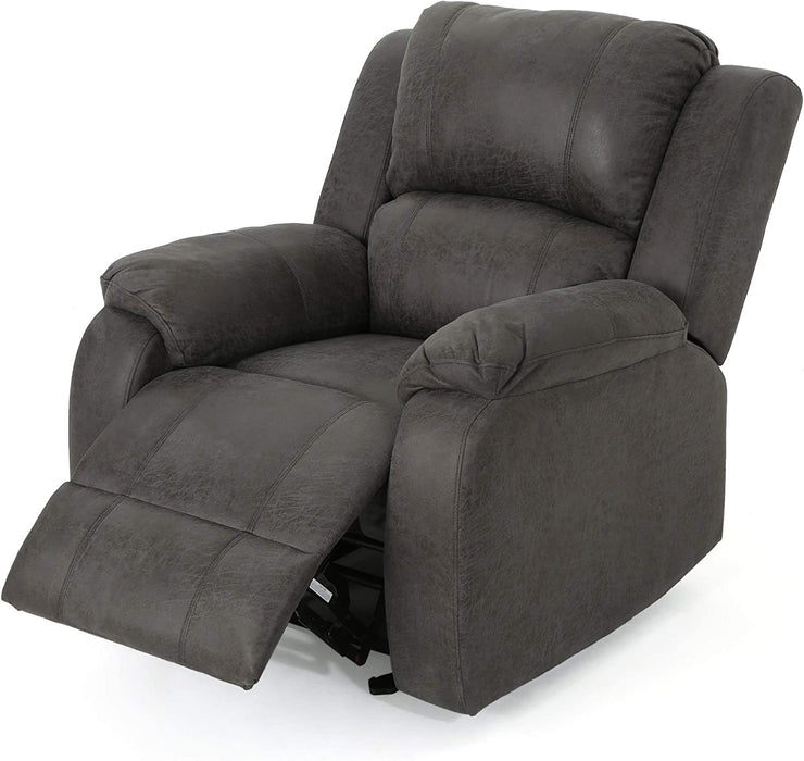 Michelle Gliding Recliner in Slate and Black