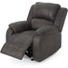 Michelle Gliding Recliner in Slate and Black