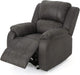 Michelle Gliding Recliner in Slate and Black