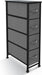 Narrow Dresser Storage Tower, 4 Drawer, Gray