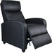 Black PU Leather Reading Reclining Chair