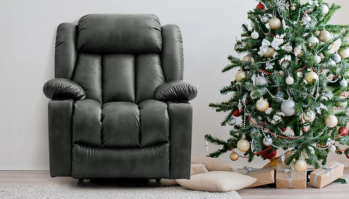 Electric Recliner Chair for Seniors, Grey