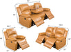 Sectional Recliner Sofa Set with Central Console