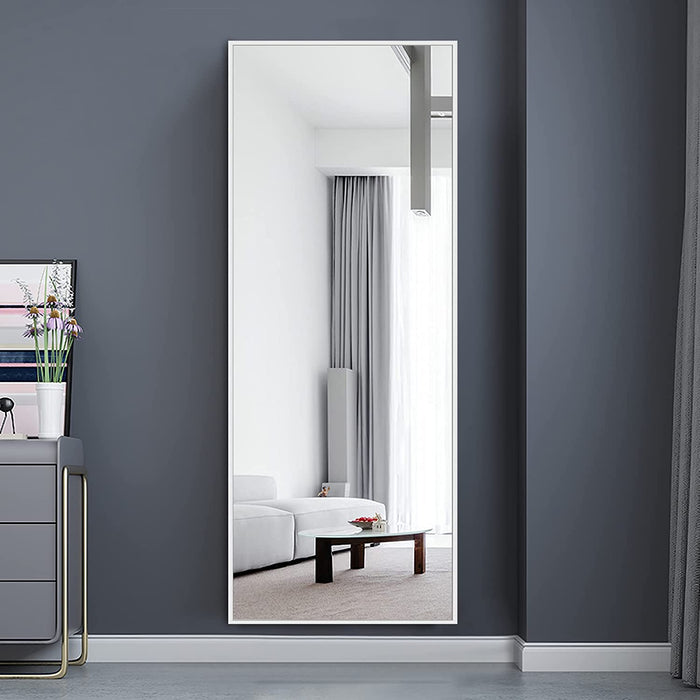 Thin Frame Full Body Mirror with Stand