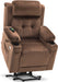 Lay Flat Power Lift Recliner Chair with Massage and Heat (Brown, Small)