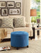 Blue round Ottoman by Designs4Comfort