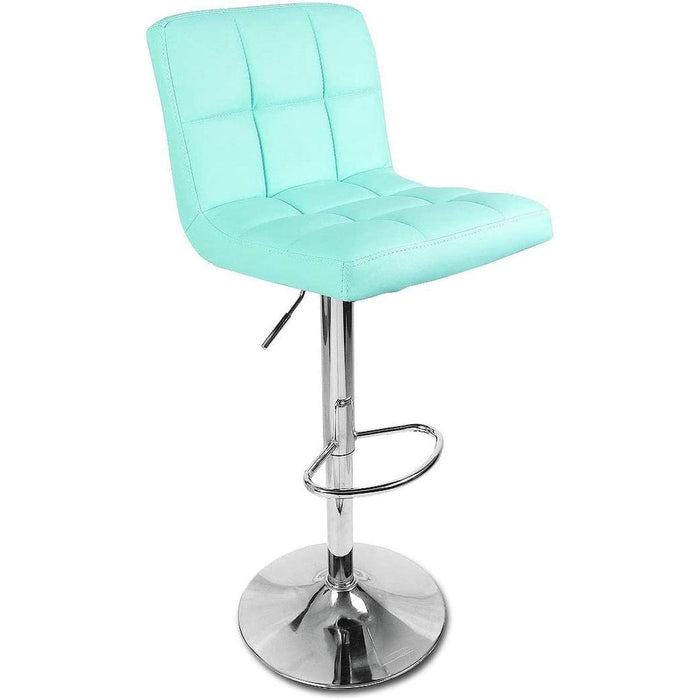 Tiffany Blue Adjustable Kitchen Barstools, Set of 2