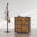 Tall Wide Dresser with Rustic Wood