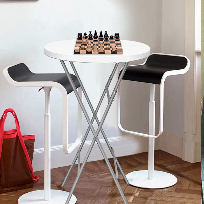Round Plastic Folding High Top Cocktail Table