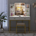 Lighted Makeup Vanity Desk with Storage