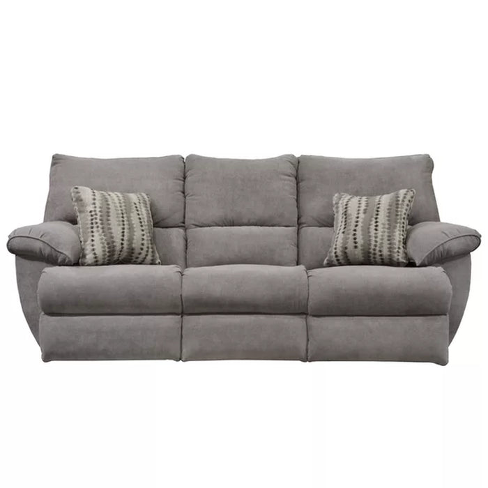 Sadler 89" Upholstered Reclining Sofa with Drop down Table