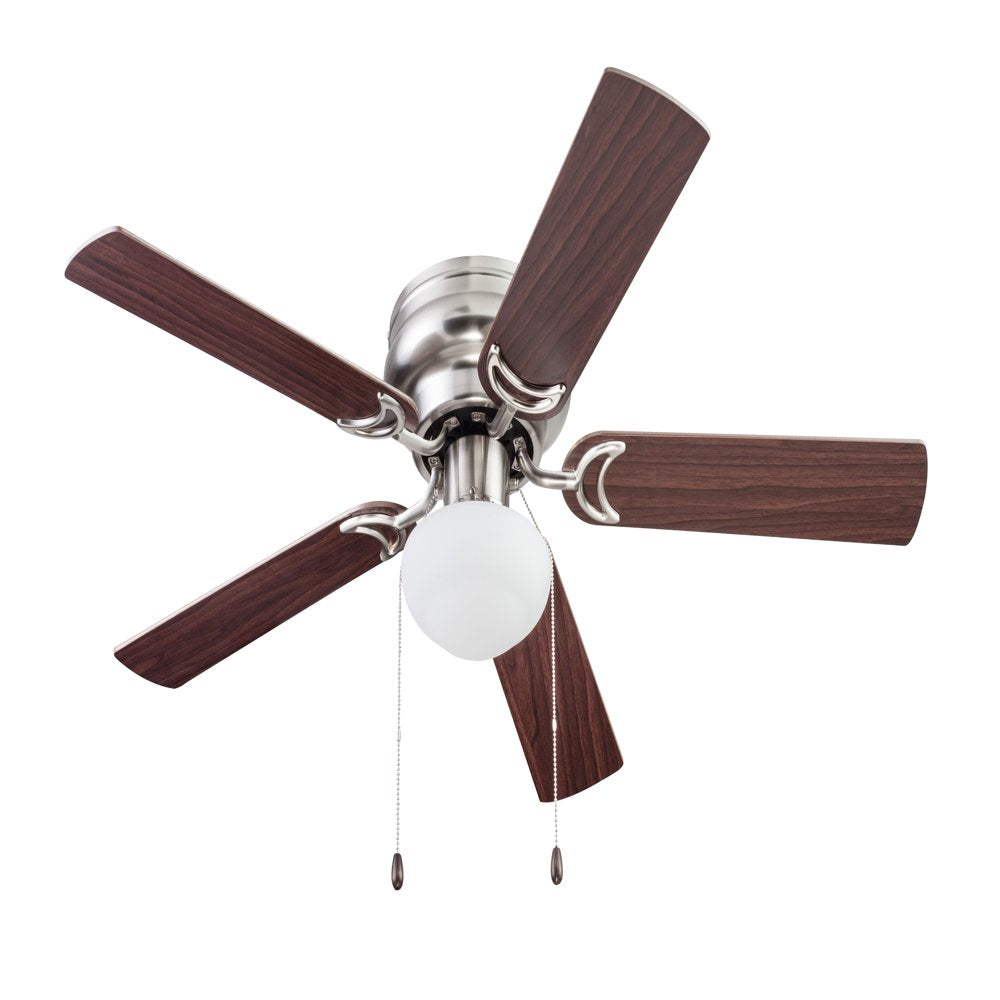 Mainstays 44 Satin Nickel Ceiling Fan with Reversible Blades