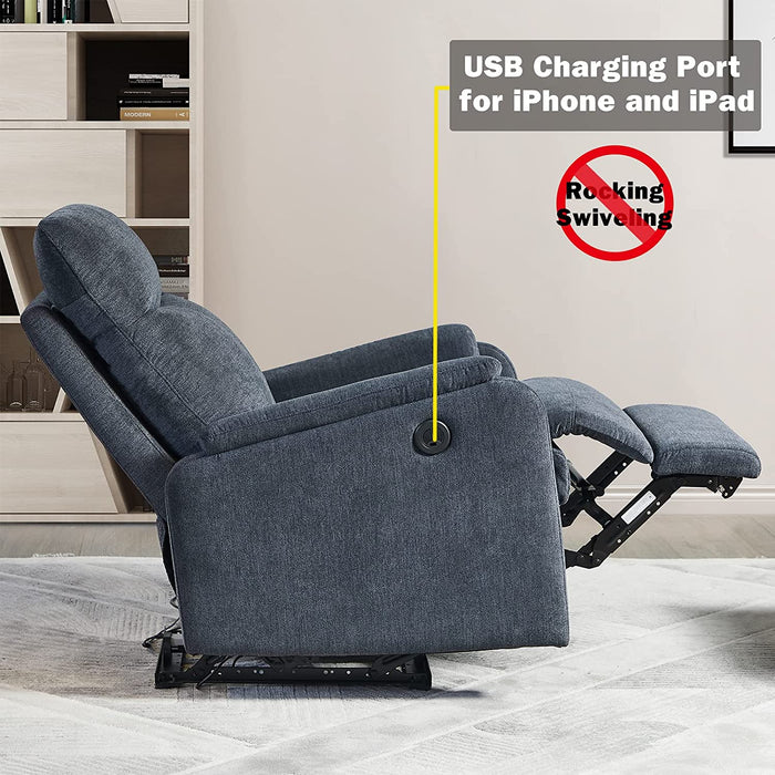 Electric Power Recliner for Small Spaces, Gray