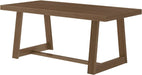 Pecan Wirebrush Wood Rectangular Dining Table