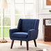 Set of 2 Comfy Accent Chairs, Dark Blue