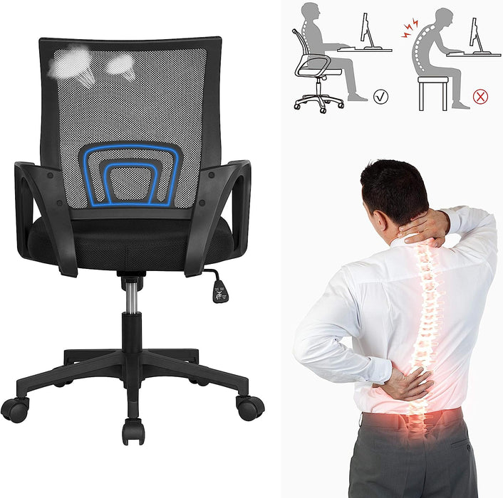 Ergonomic Mesh Office Chair with Lumbar Support