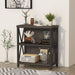 Rustic 3-Shelf Bookcase for Small Spaces