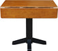 Black/Cherry Square Dual Drop Leaf Dining Table