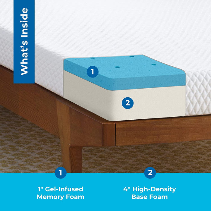 Firm Gel Memory Foam Twin Mattress